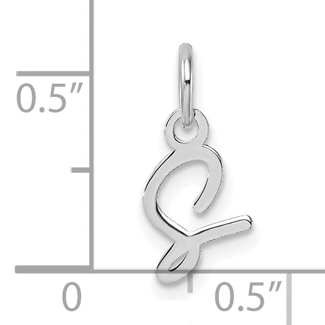 14K White Gold Uppercase Letter S Initial Charm-XNA1467W/S