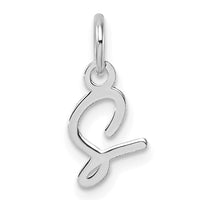 14K White Gold Uppercase Letter S Initial Charm-XNA1467W/S