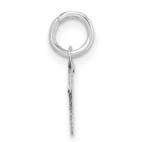 14K White Gold Uppercase Letter T Initial Charm-XNA1467W/T