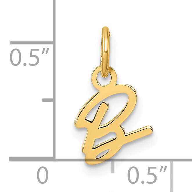 14K Uppercase Letter B Initial Charm-XNA1467Y/B