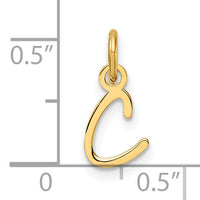 14K Uppercase Letter C Initial Charm-XNA1467Y/C