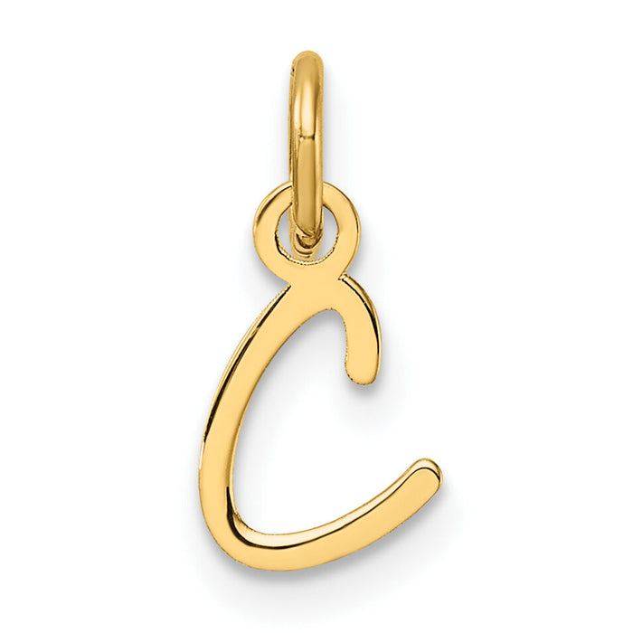 14K Uppercase Letter C Initial Charm-XNA1467Y/C