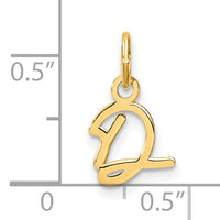 14K Uppercase Letter D Initial Charm-XNA1467Y/D