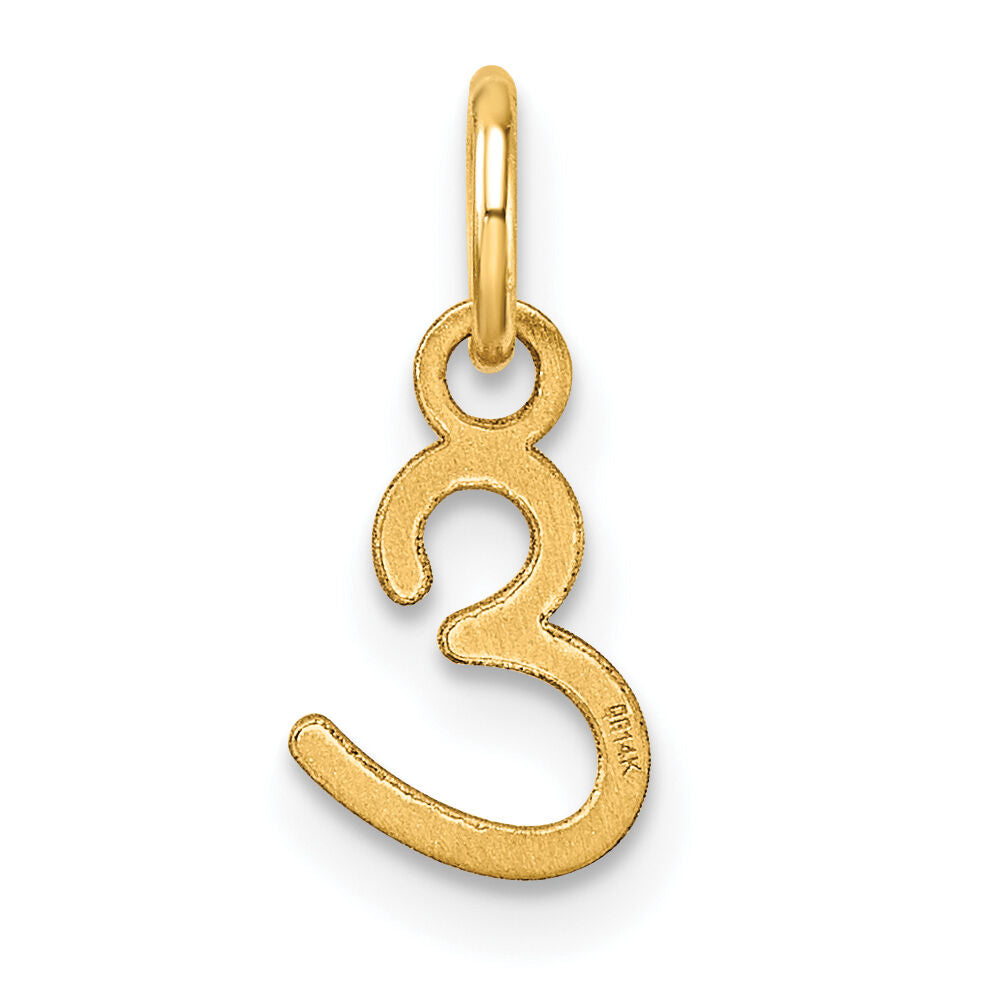 14K Uppercase Letter E Initial Charm-XNA1467Y/E