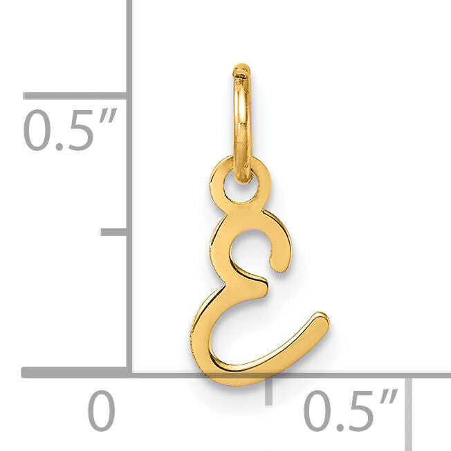 14K Uppercase Letter E Initial Charm-XNA1467Y/E