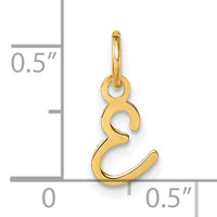 14K Uppercase Letter E Initial Charm-XNA1467Y/E
