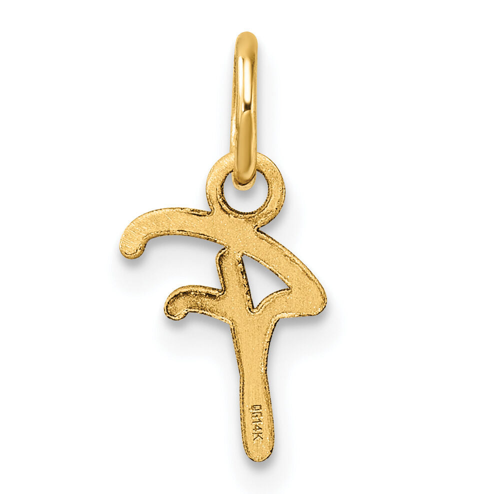 14K Uppercase Letter F Initial Charm-XNA1467Y/F