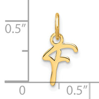 14K Uppercase Letter F Initial Charm-XNA1467Y/F