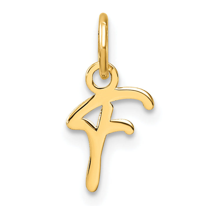 14K Uppercase Letter F Initial Charm-XNA1467Y/F