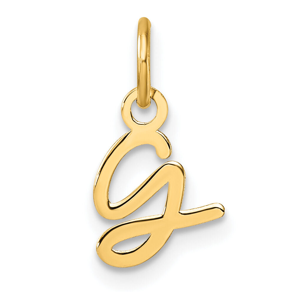 14K Uppercase Letter G Initial Charm-XNA1467Y/G