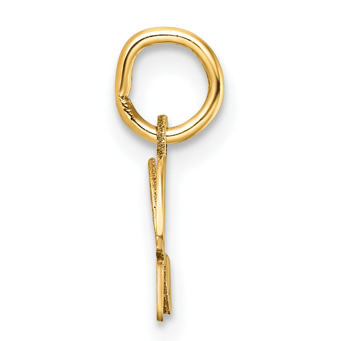14K Uppercase Letter H Initial Charm-XNA1467Y/H