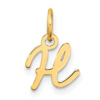 14K Uppercase Letter H Initial Charm-XNA1467Y/H