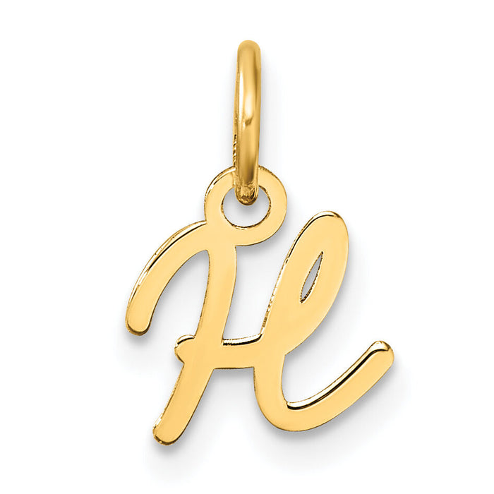 14K Uppercase Letter H Initial Charm-XNA1467Y/H