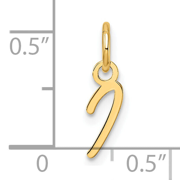 14K Uppercase Letter I Initial Charm-XNA1467Y/I