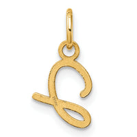 14K Uppercase Letter J Initial Charm-XNA1467Y/J