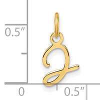 14K Uppercase Letter J Initial Charm-XNA1467Y/J
