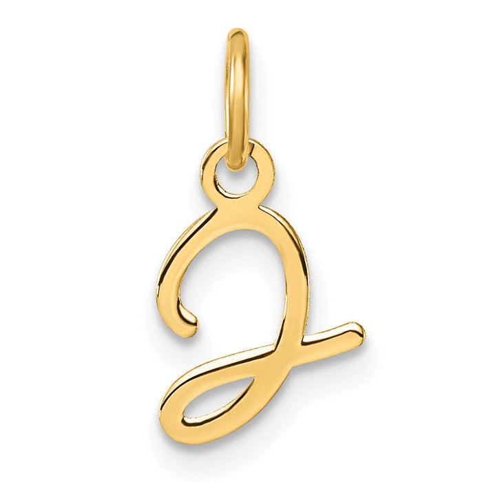 14K Uppercase Letter J Initial Charm-XNA1467Y/J