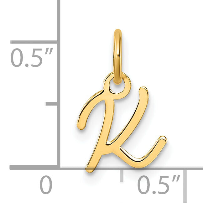 14K Uppercase Letter K Initial Charm-XNA1467Y/K