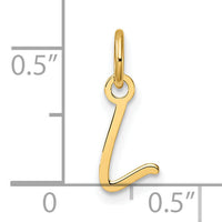14K Uppercase Letter L Initial Charm-XNA1467Y/L