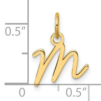 14K Uppercase Letter M Initial Charm-XNA1467Y/M