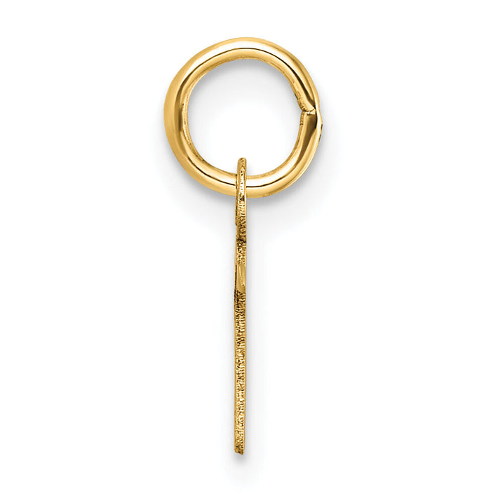 14K Uppercase Letter N Initial Charm-XNA1467Y/N