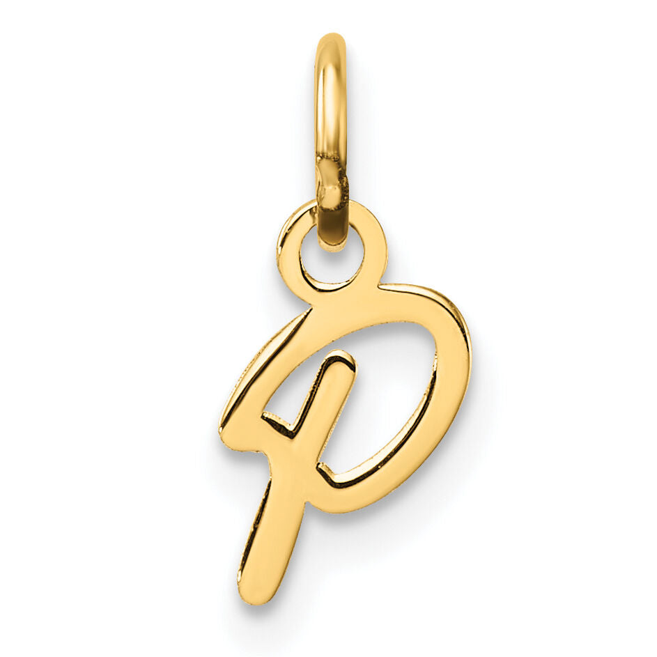 14K Uppercase Letter P Initial Charm-XNA1467Y/P
