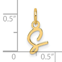 14K Uppercase Letter S Initial Charm-XNA1467Y/S