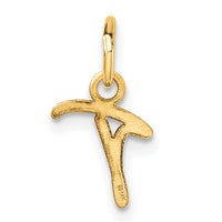14K Uppercase Letter T Initial Charm-XNA1467Y/T