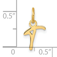 14K Uppercase Letter T Initial Charm-XNA1467Y/T