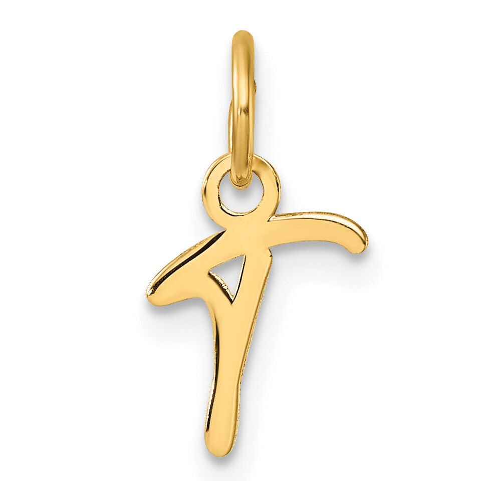14K Uppercase Letter T Initial Charm-XNA1467Y/T