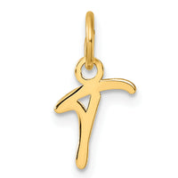 14K Uppercase Letter T Initial Charm-XNA1467Y/T