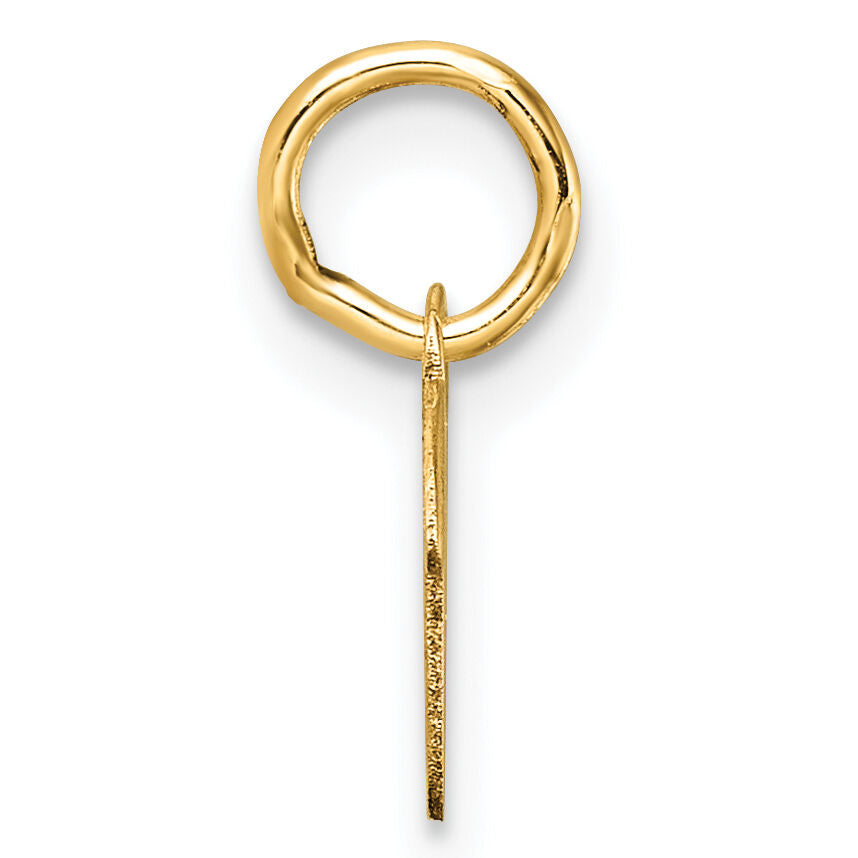 14K Uppercase Letter V Initial Charm-XNA1467Y/V