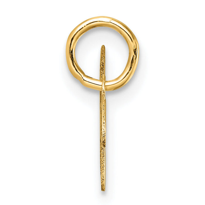 14K Uppercase Letter W Initial Charm-XNA1467Y/W