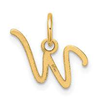 14K Uppercase Letter W Initial Charm-XNA1467Y/W