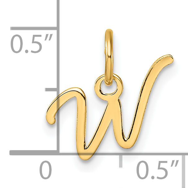 14K Uppercase Letter W Initial Charm-XNA1467Y/W