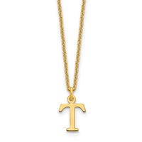 14KY Cutout Letter T Initial Necklace-XNA727Y/T