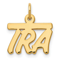 14k Yellow Gold Top Bar Name Plate-XNA78Y