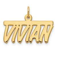14k Yellow Gold Top Bar Name Plate-XNA78Y