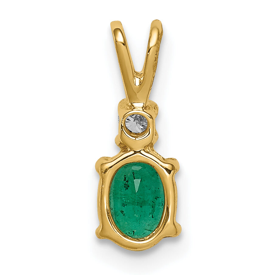 14k Emerald Diamond pendant-XP1002E/AA