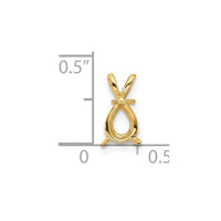 14k 7 x 5 Pear Mounting-XP1010