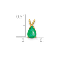 14k Emerald pendant-XP1010E