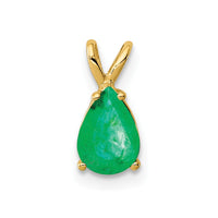 14k Emerald pendant-XP1010E