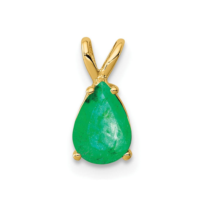 14k Emerald pendant-XP1010E