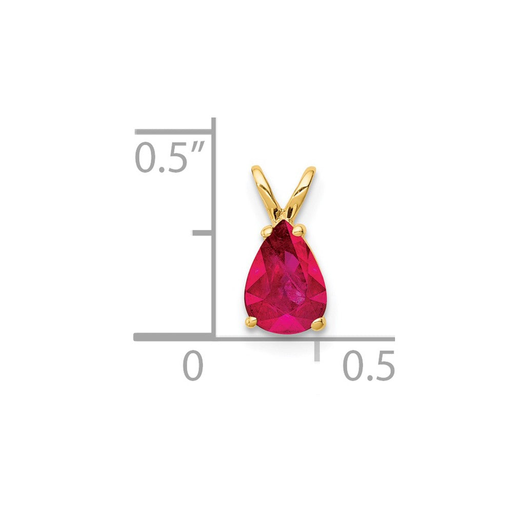 14k Ruby pendant-XP1010R