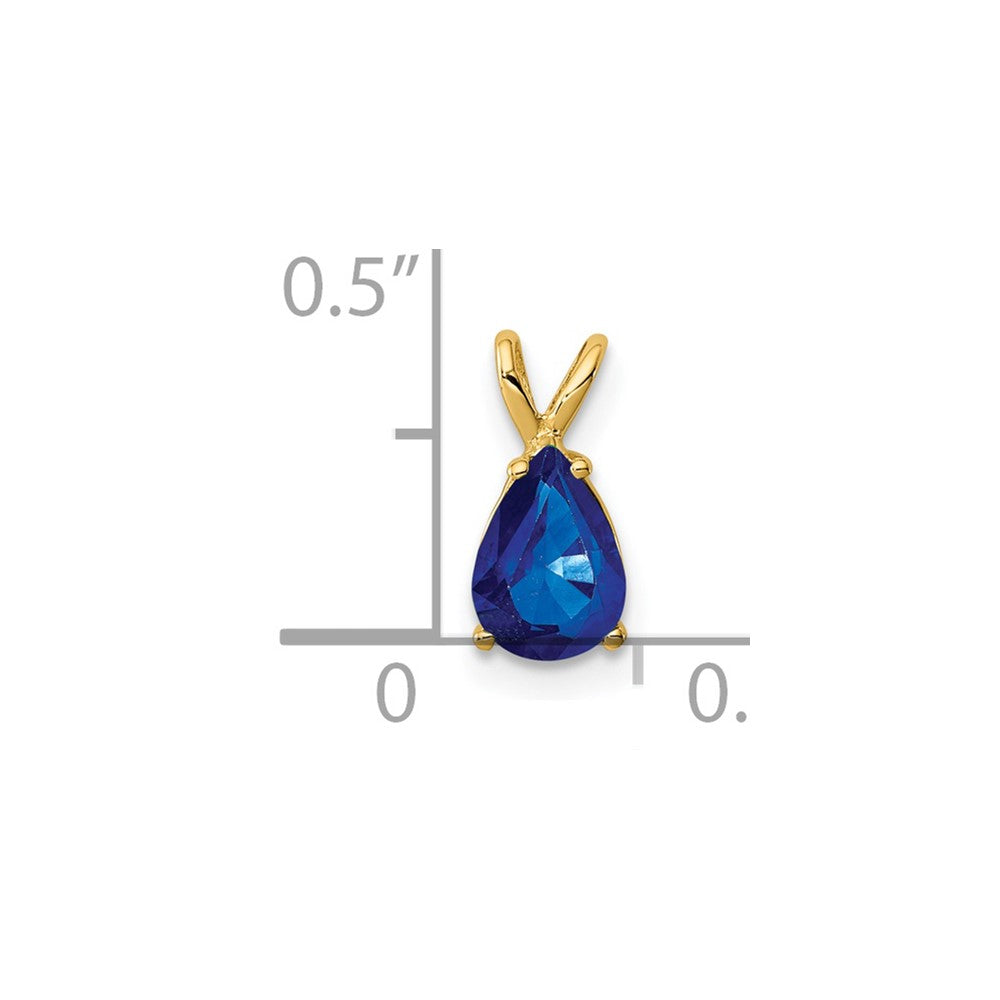 14k Sapphire pendant-XP1010S