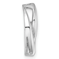 14k White Gold 3.2mm Three Stone Circles Chain Slide Mounting-XP1475