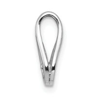 14k White Gold Holds 2.8mm stone, Teardrop Shape Slide Pendant Mtg-XP1547