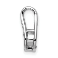 14k White Gold Holds 4.7mm stone, Teardrop Shape Slide Pendant Mtg-XP1548