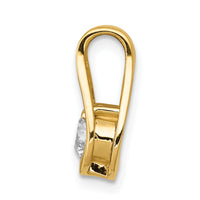 14k 4.7mm AA Diamond Teardrop Shape Slide Pendant-XP1549AA