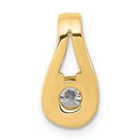 14k 4.7mm AA Diamond Teardrop Shape Slide Pendant-XP1549AA